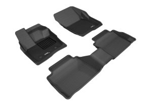 Lincoln MKZ Floor Mats - Front and Rear - 3D MAXpider - Kagu Series - Black - `17-`20
